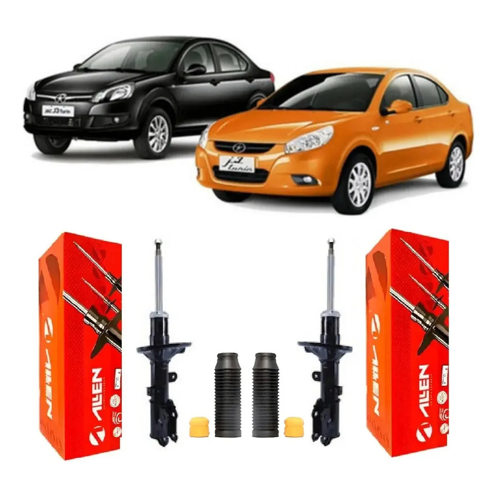 Par Amortecedor + Kit Dianteiro J3 Turin 2011 2012 2013 2014