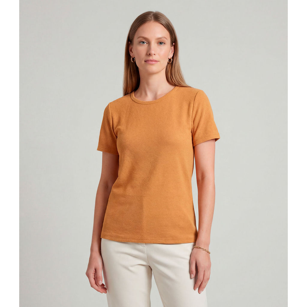 Blusa Feminina Básica Infinita Cor Amarelo