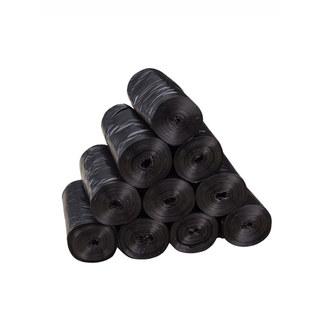 Frete grátis doméstico tamanho pequeno engrossado novo Material hotel cor preto saco de lixo plástico rolo descartável c