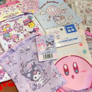 Exportação tubarão gato pequeno saco mofusand Kuromi estrela Kirby melodia cordão saco bonito