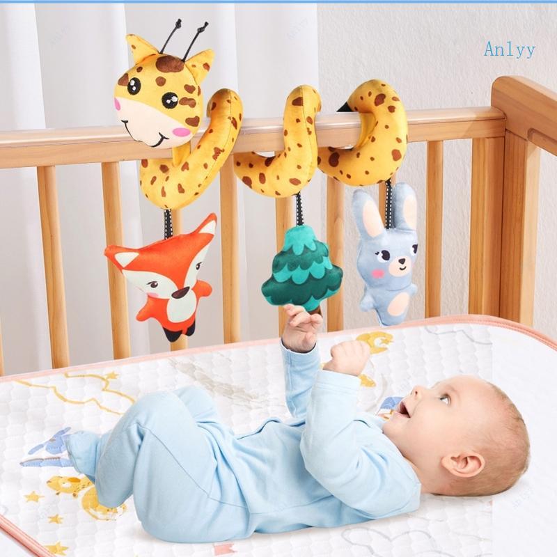 Anlyy Carrinho Interativo Pendurado Brinquedo Para Bebês Desenvolvimento Sensorial Espirais Chocalho Assento De Carro At