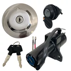 Kit Ignição Conjunto De Travas Yamaha Ybr 125 Factor 2009 Até 2013 Fazer 150 ate 2020