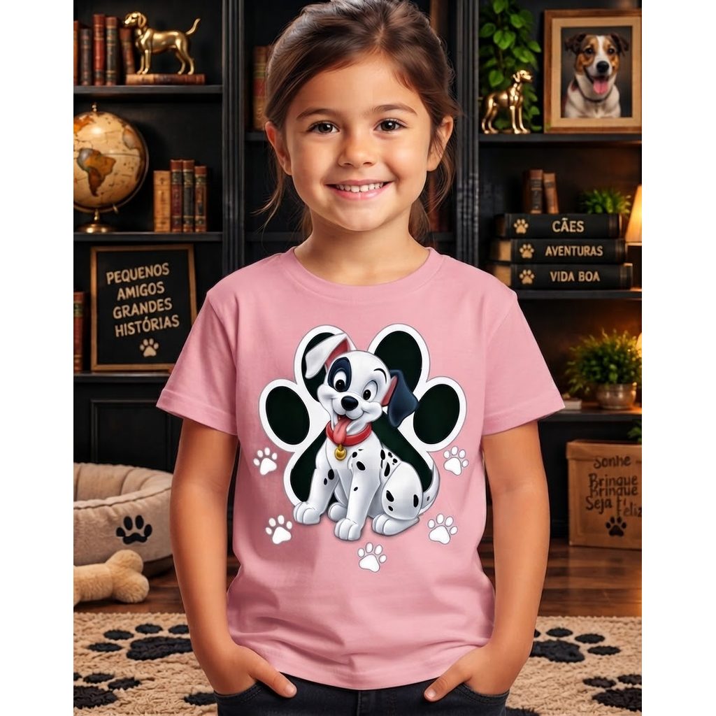 Camiseta Infantil Menino Meu Melhor Amigo T-Shirt Camisa Blusa Menina Criança Cachorro 100%Algodão