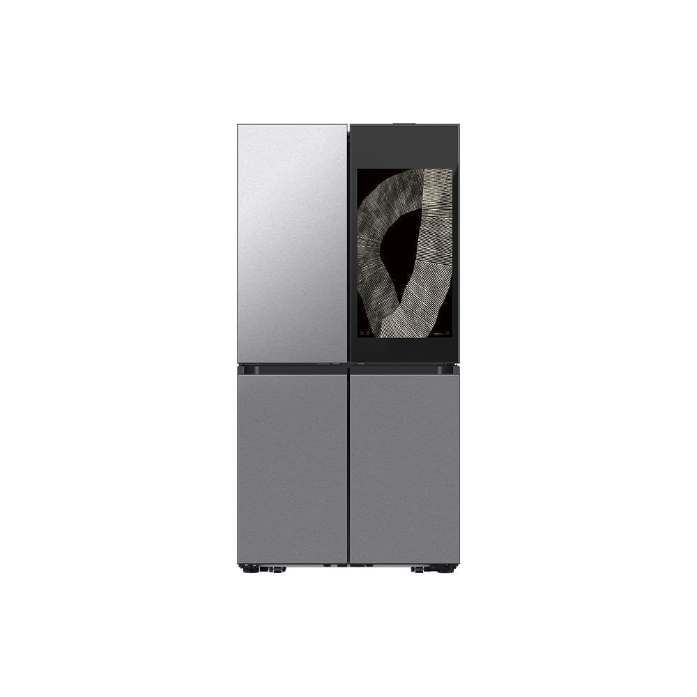 Geladeira French Door Family Hub 4 Portas Flexzone Samsung Bespoke AI RF29D Inox 809L
