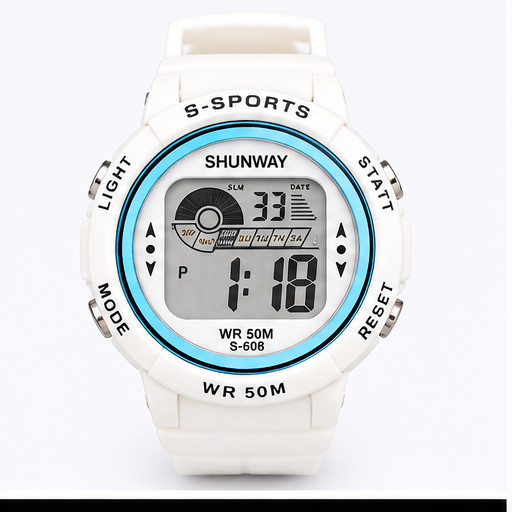 Relógio Digital Esportivo Shunway S-608 À Prova D'água 50m