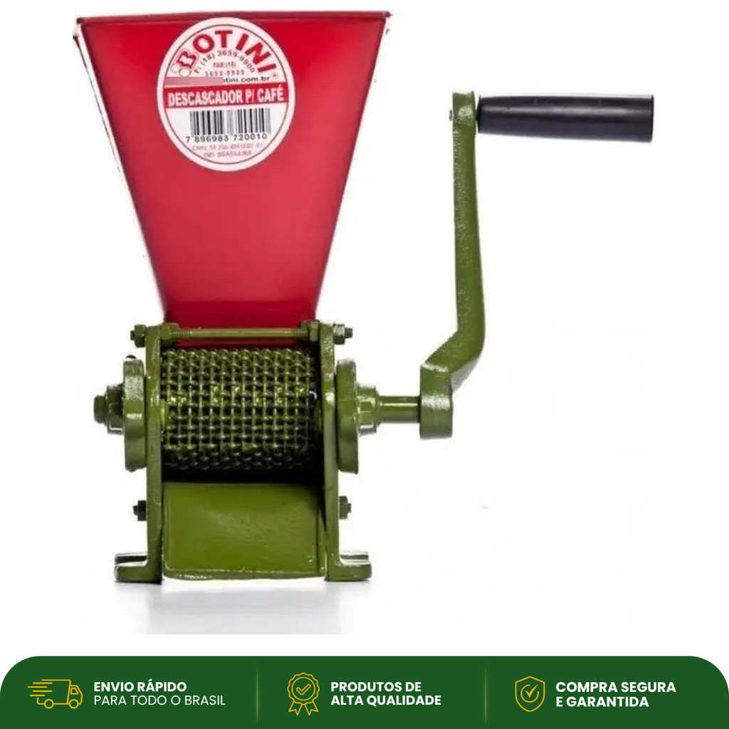 Descascador E Despolpador De Café Manual Botini 30kg/h Ferro Fundido
