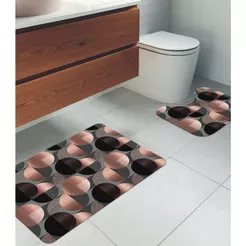Jogo De Tapetes Para Banheiro Wevans Rosa
