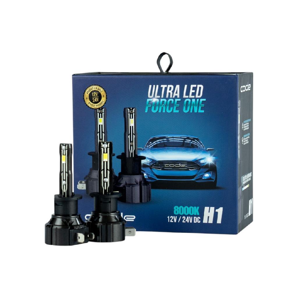 Lâmpada Ultra Led Force One 12V/24V 8000K H1 C/2 Code — imagem 2 de 2