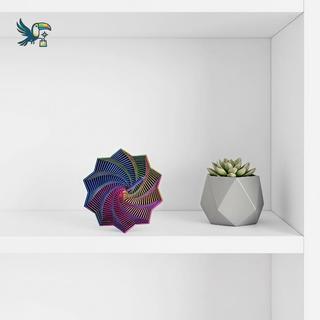 Brinquedo Espiral Hexagonal Impresso Em 3D , Sensorial Extensível Não Tóxico Para Autismo , Crianças , Adultos , Alívio 