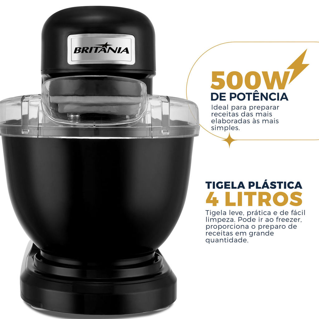 Batedeira Planetária Britânia 500W 12 Velocidades BBPE01 · foto 2
