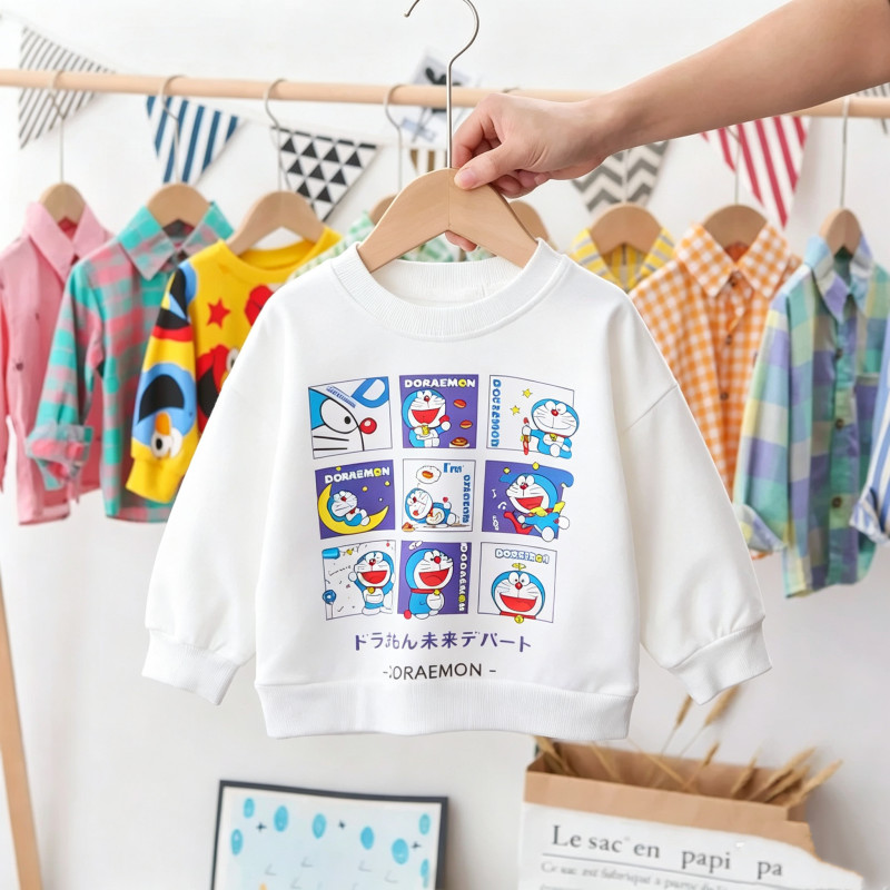 Bebê primavera outono moda manga comprida camiseta meninos meninas moletom de algodão fino bebê em torno do pescoço cami