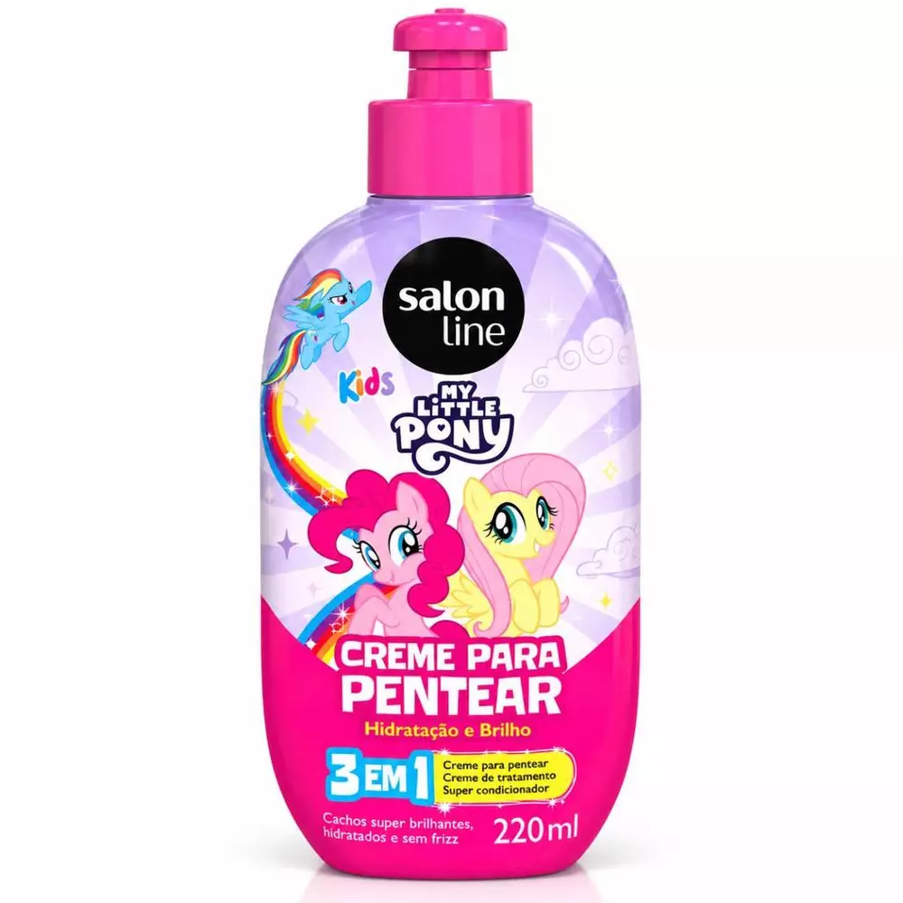 Creme Para Pentear 3 Em 1 Salon Line My Little Pony 220ml