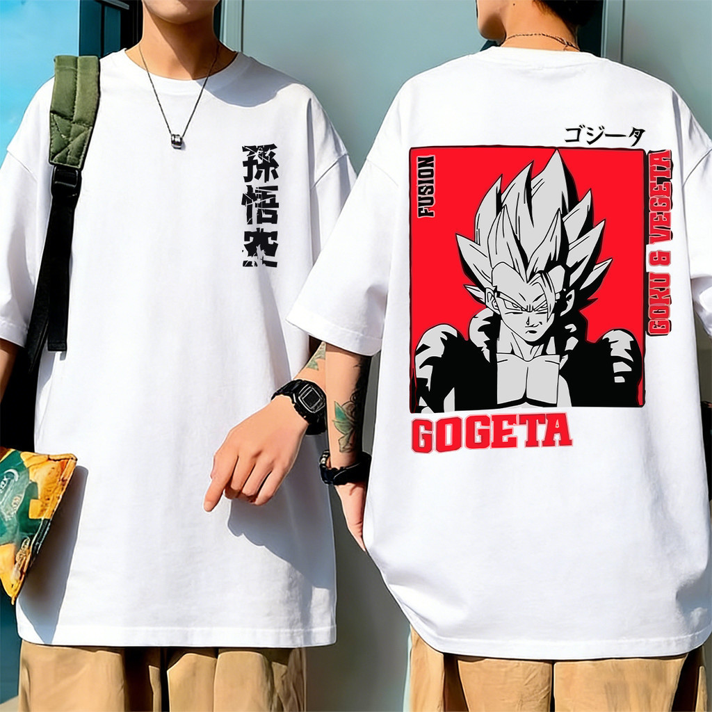 [Camiseta Premium em Algodão Puro]GXG Camiseta Tamanho grande Anime Dragon Ball Camisa Unissex 100% Algodão Lançamento 