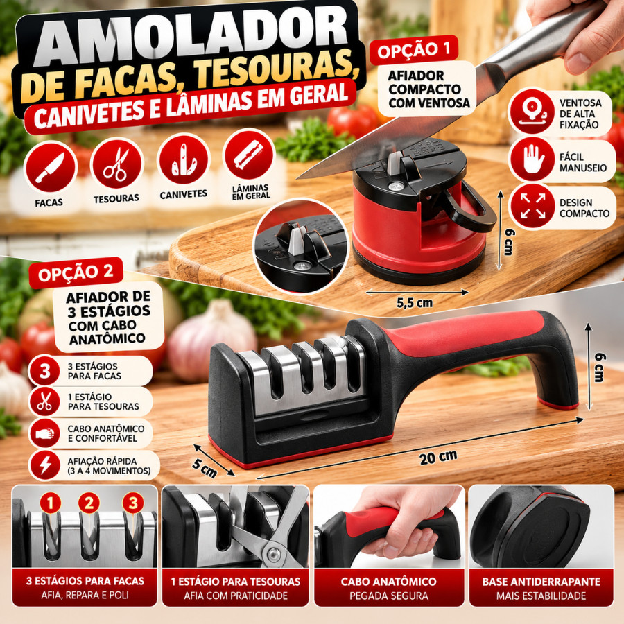 Amolador de Facas, Tesouras, Canivetes e Lâminas em Geral