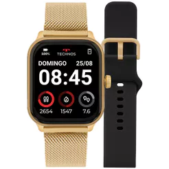 Smartwatch Technos Connect Max Pro Dourado - TMAXPAD/8D