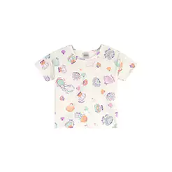 Blusa Meia Malha Infantil Menina Delicada Elian Bege