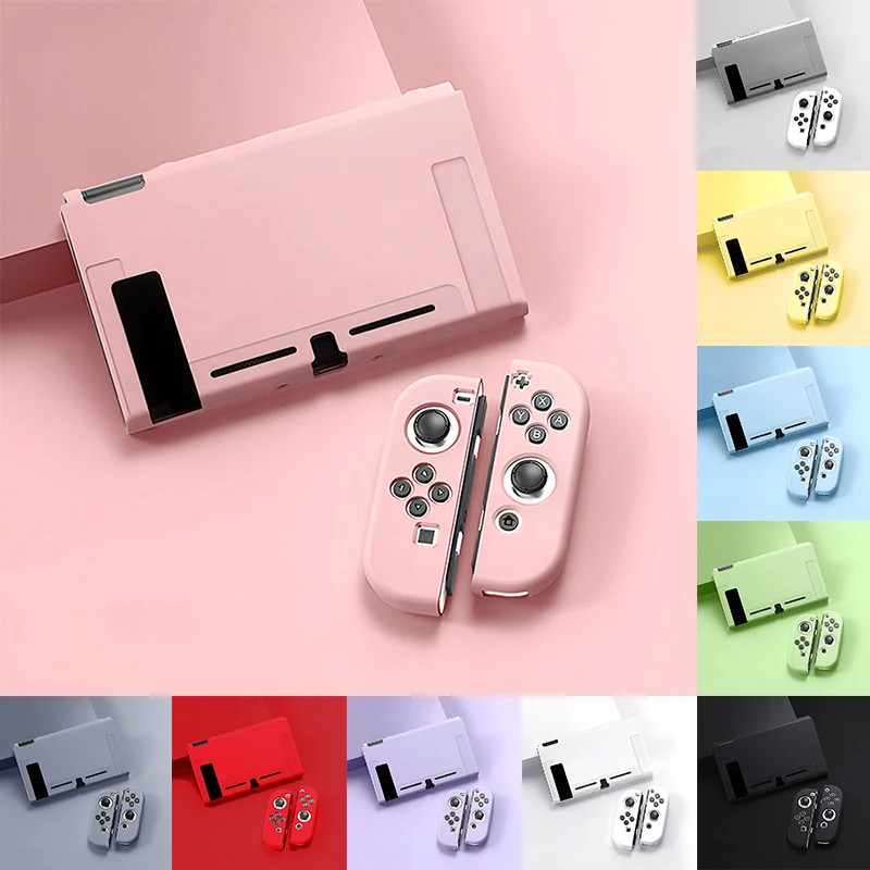 Kit Capa Protetora Flexível TPU Colorido Para Nintendo Switch Padrão em Oferta na Shopee