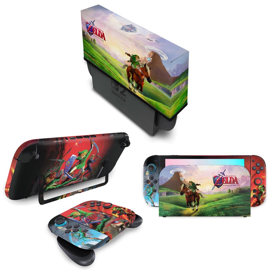 Kit Capa e Skin Anti-Rage para Nintendo Switch 2 - Zelda Ocarina Of Time