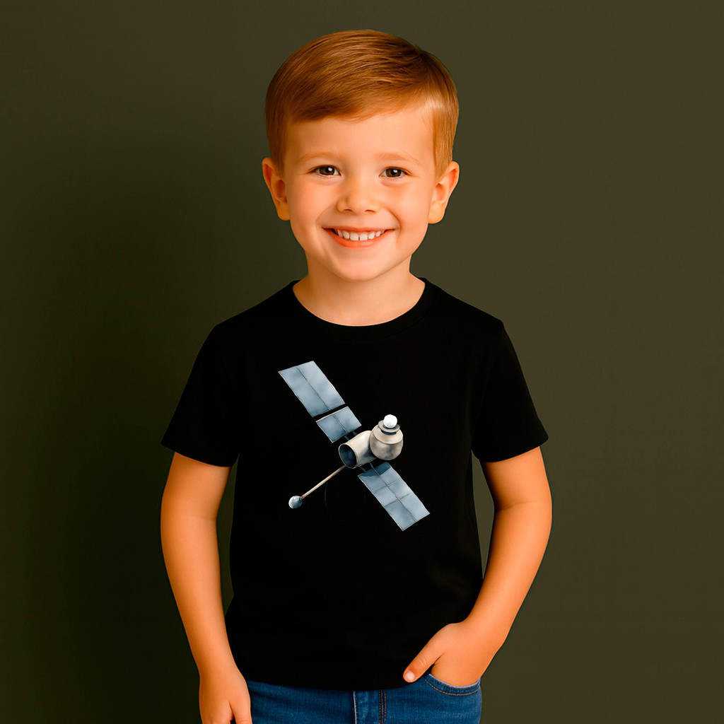 Camiseta Algodão Infantil Menino C3 Satélite Desenho