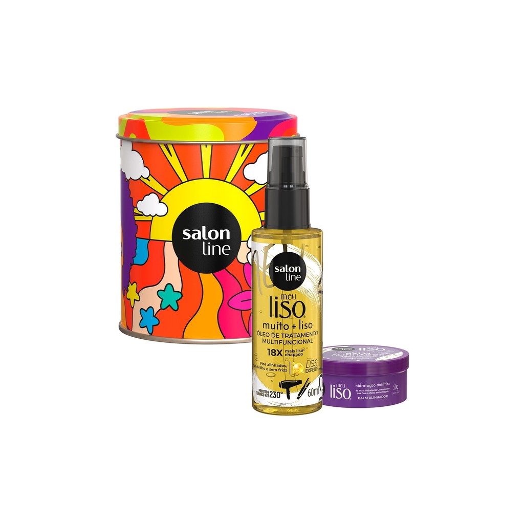 Kit Presenteável Balm + Óleo Multifuncional Meu Liso