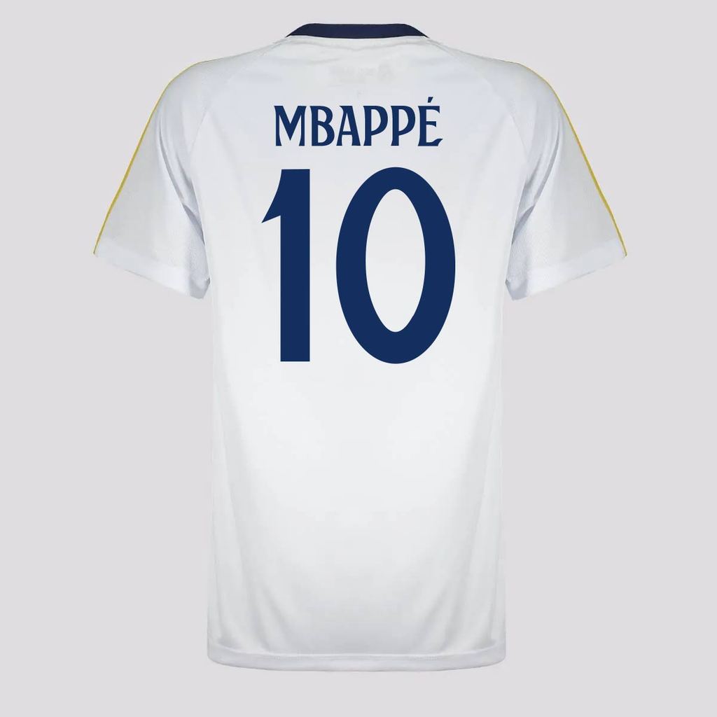 Camisa Real Madrid Juvenil Branca 10 Mbappé em Oferta na Shopee