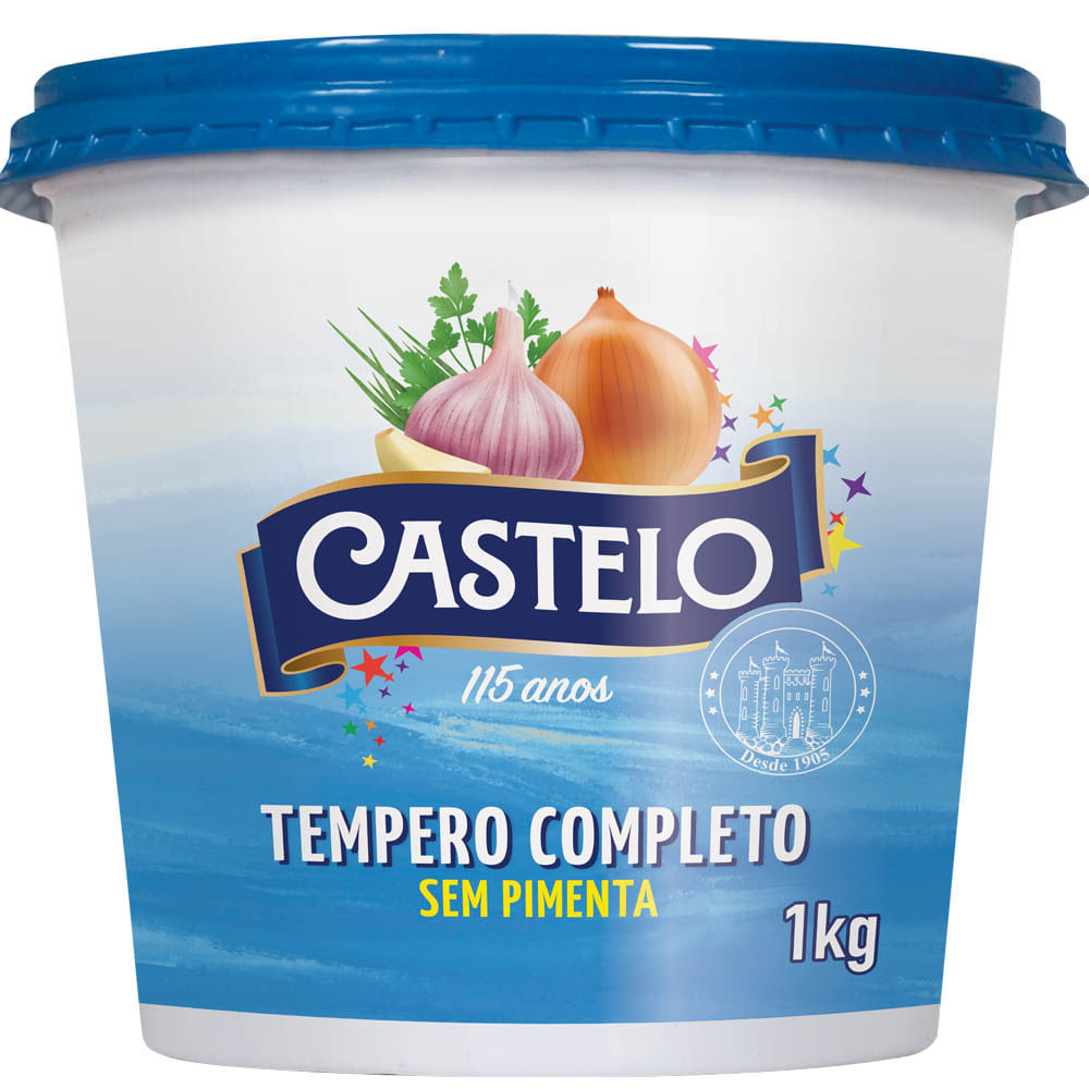 Tempero Completo Sem Pimenta Castelo 1kg em Oferta na Shopee
