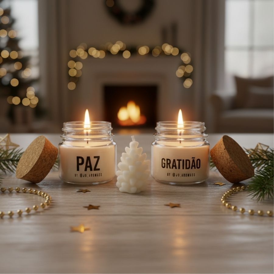 Vela Aromática - Trio Natalino Paz e Gratidão - 1 unidade - Rizzo