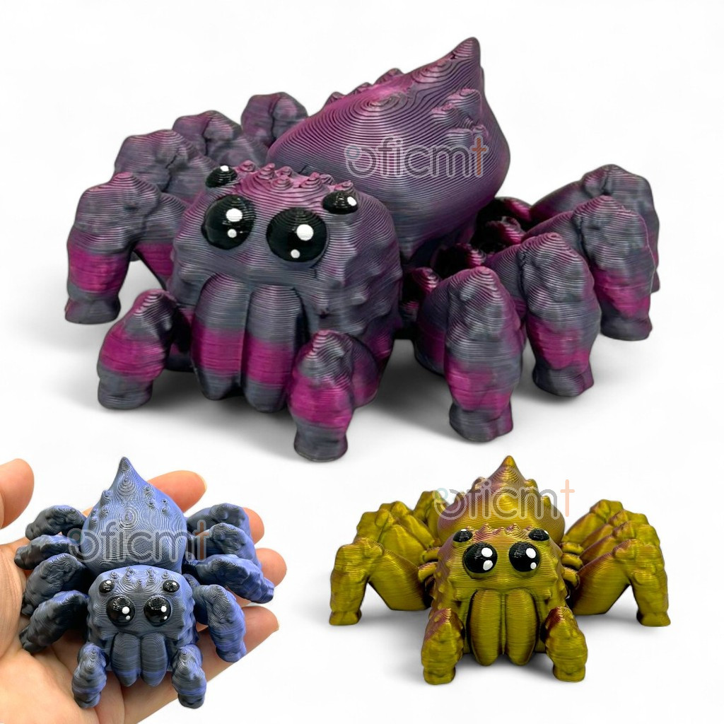 Aranha Articulada Saltadora – Brinquedo Fidget Toy Anti Stress Presente Criativo
