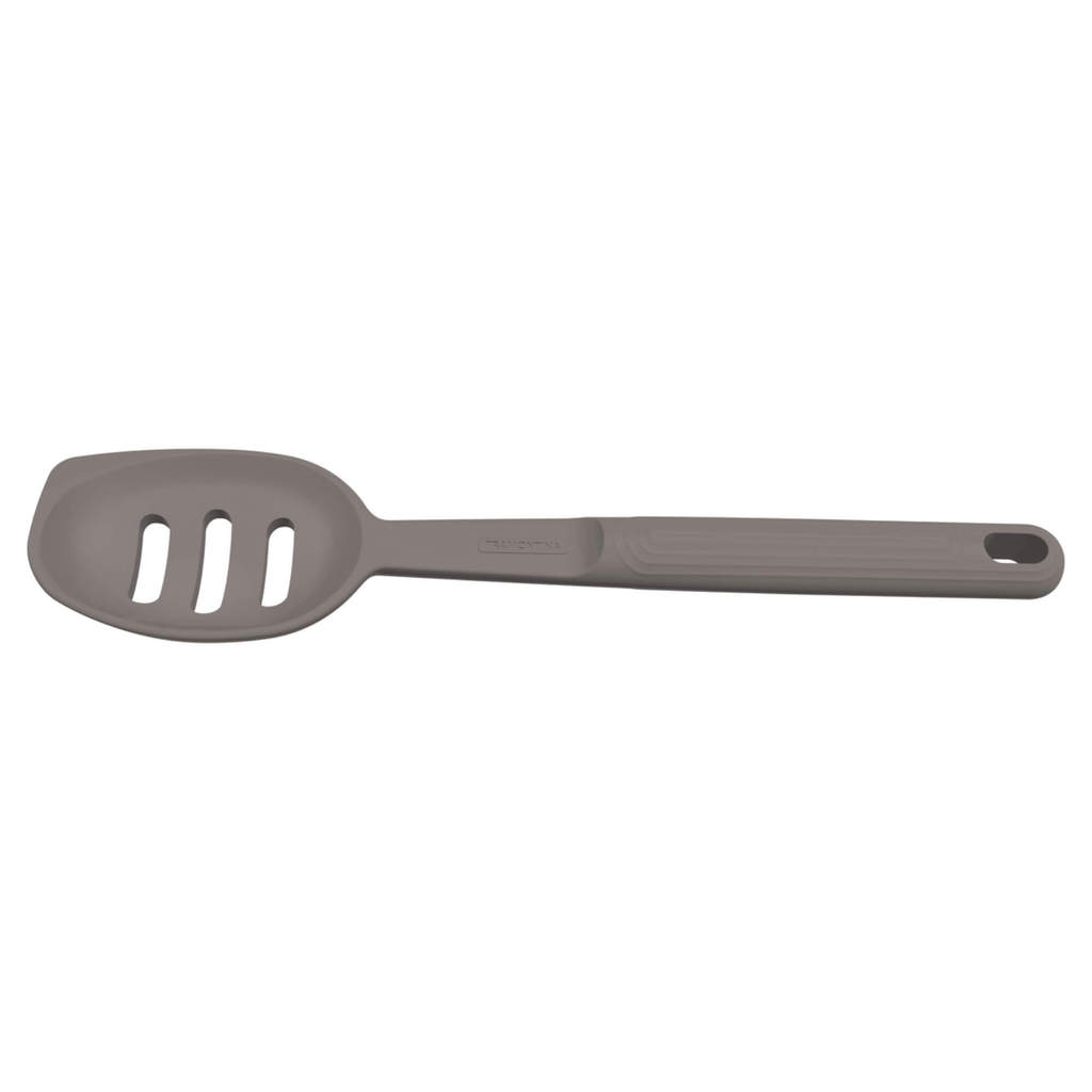 Colher para Servir Vazada de Silicone Softta Cinza Tramontina - 25853160
