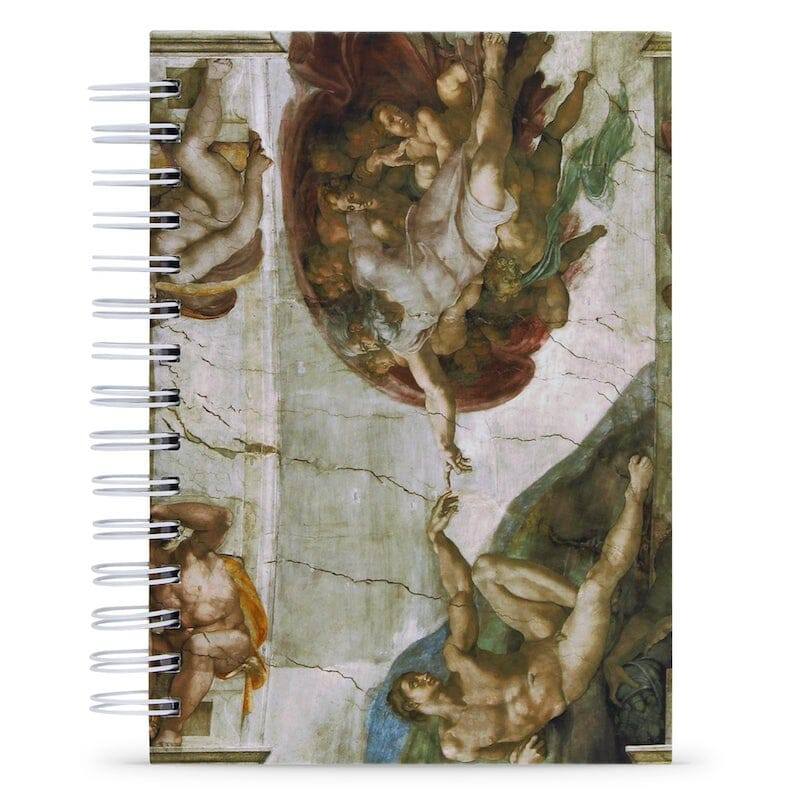 Caderno de Desenho Sketchbook 50 Folhas 180g A Criação de Adão A5