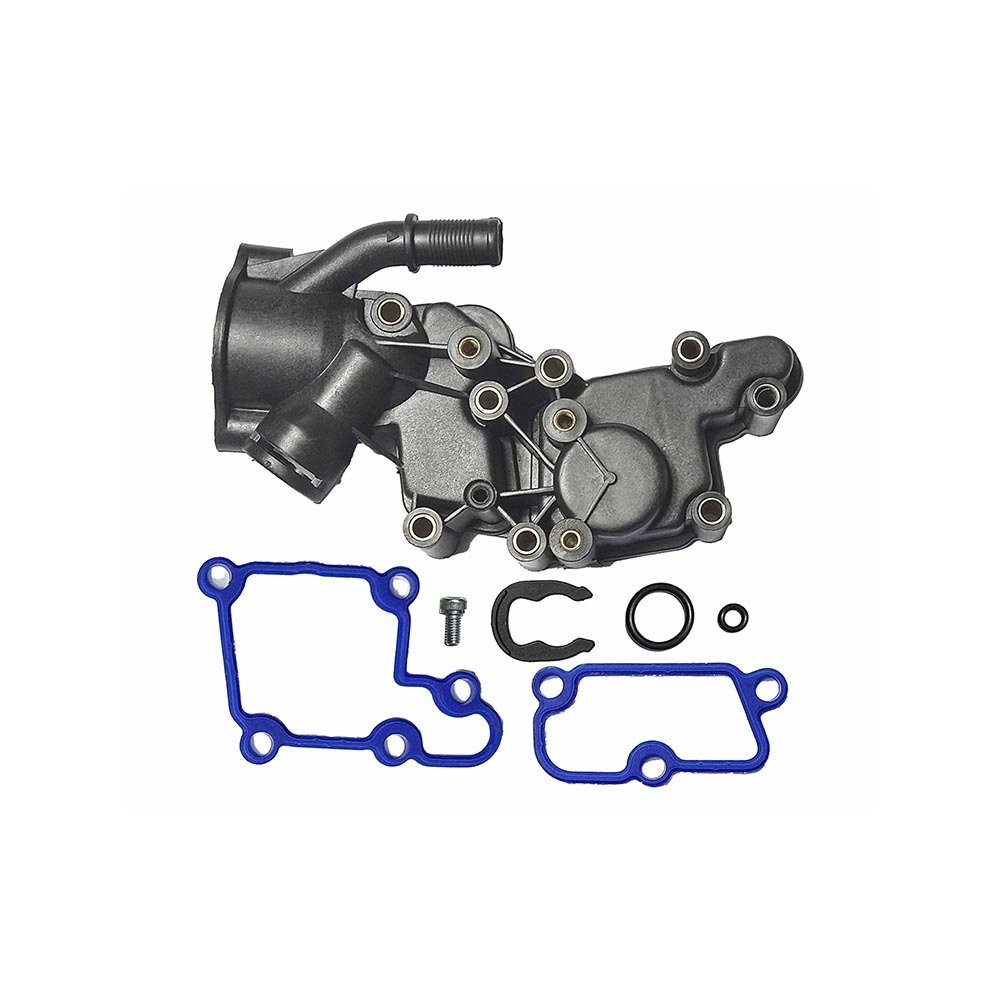 Carcaça Válvula Termostática P/ Sensor de Encaixe Peugeot Hoggar 1.4 13/14 C3 1.5 13/20 Kit&Cia