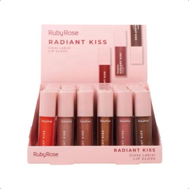 Box C/36PCS Gloss Labial Radiant Kiss Ruby Rose HB-L6400