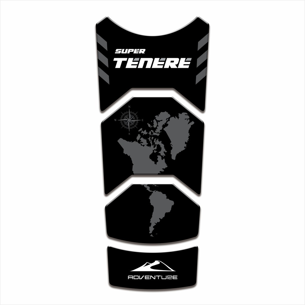 Adesivo Protetor Tanque Tankpad 3d Resinado para Moto Yamaha Super Tenere Xt 1200 MS192