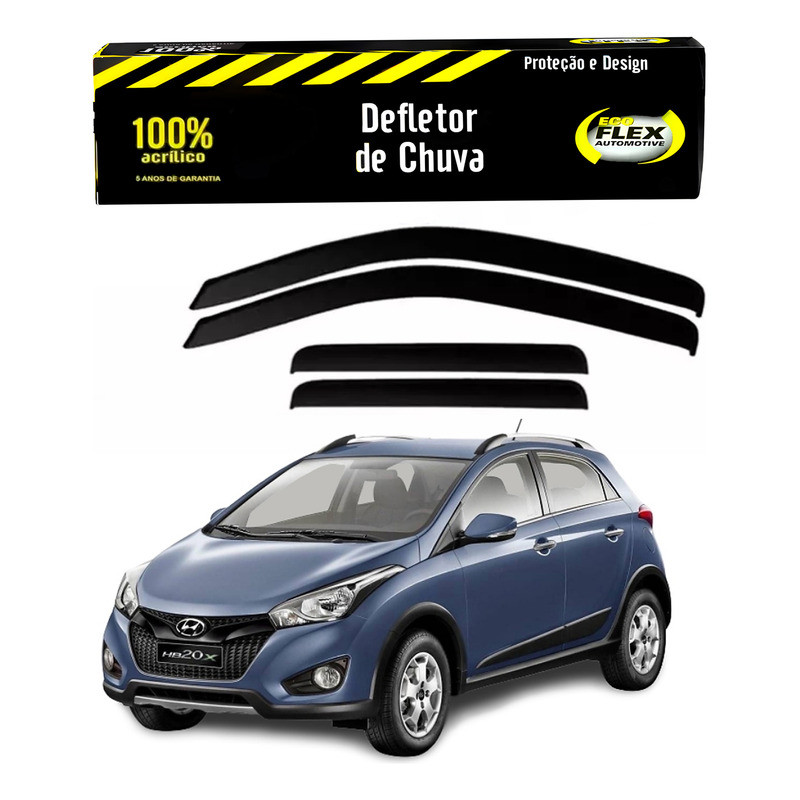 Jogo Calha Defletor Chuva Hb20x 1.6 2013 A 2015