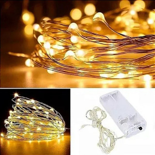 kit 5/10 Luzes de natal 3m luz quente tipo de baterias