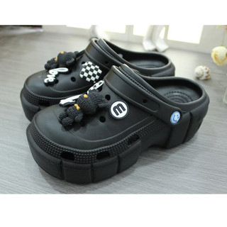 Verão senhoras sapatos de jardim EVA aumentando sapatos de jardim 6cm plataforma sola meninas buraco sapatos ao ar livre