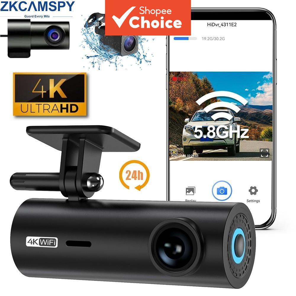 Câmera De Vídeo DVR Para Carro Com Lente Dupla WiFi Visão Noturna Dash Cam Filmadoras De Câmeras De Estacionamento