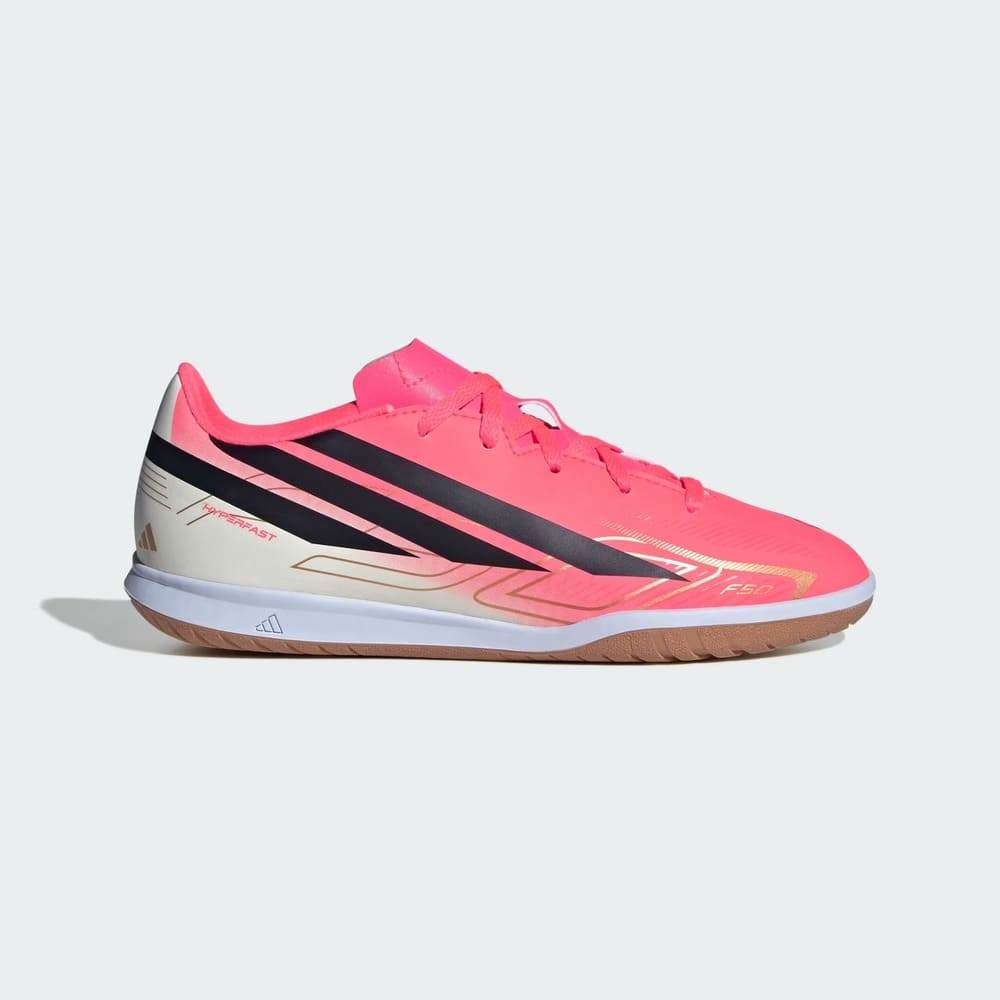 Imagem Chuteira Adidas Futsal F50 Hyperfast Club Jr Rosa