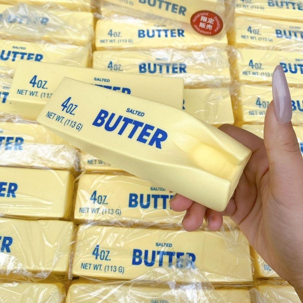  Manteiga Vara Squeeze Toy , Relax Anti Stress Butter Bar , Sensory Fidget