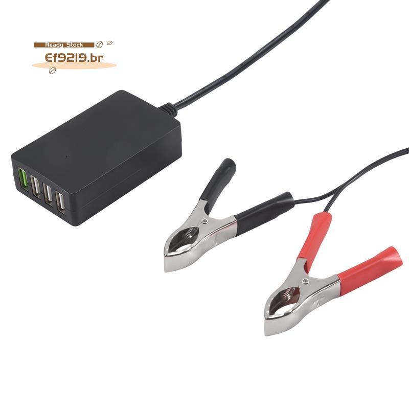 [Oferta Especial E] Carregador Usb Multiporta Com Clipe De Bateria Para Outros Smartphones Tablets