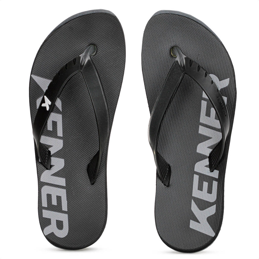 Chinelo Kenner Red Preto e Cinza - Masculino