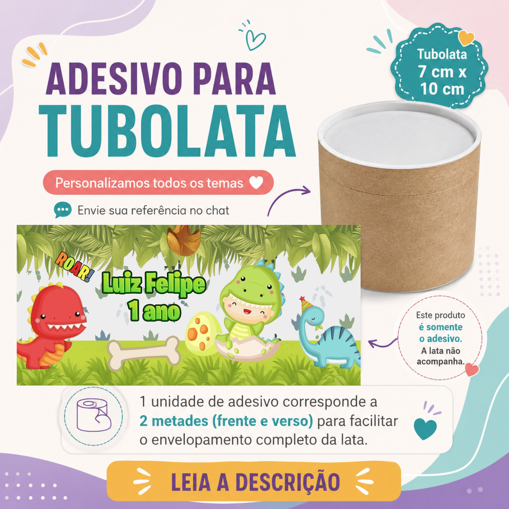 ADESIVO PARA TUBO LATA 7X10CM - FUNDO DO MAR - FAZEMOS QUALQUER TEMA - NÃO ACOMPANHA TUBOLATA