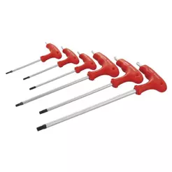 Jogo Chave Torx 6 Pçs T10 T20 T25 T30 T40 Magnetizada Worker