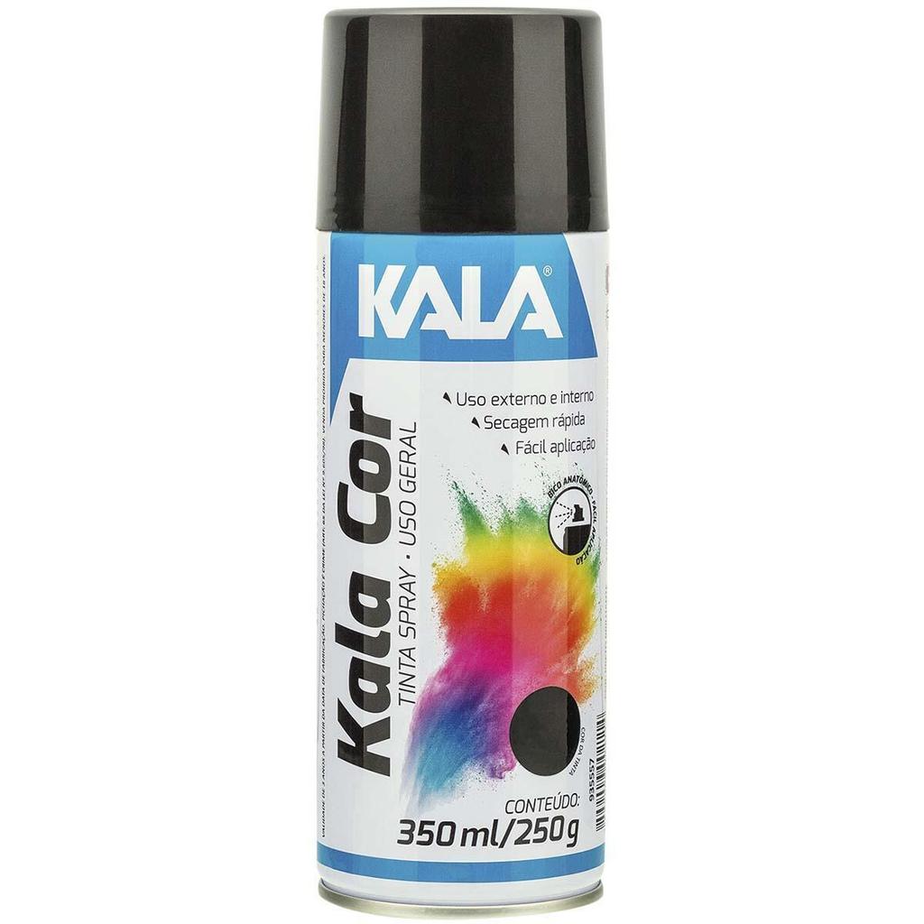 Tinta Spray 350Ml Brilhante Uso Geral Kala
