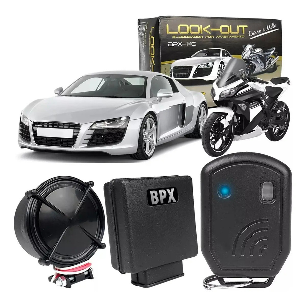 Bloqueador Bpx Mc Look out Corta Corrente Afastamento Carro E Moto