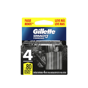 Gillette Mach3 Carbono Carga