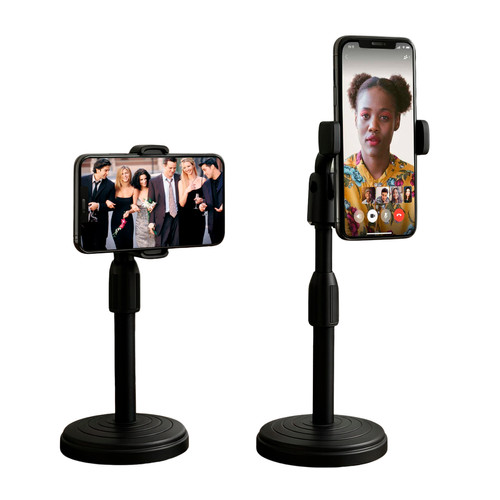 Suporte para Celular Apoiador Apoio de Mesa Tripé Regulagem 360° Fotos Vídeos Selfies Call Reuniões