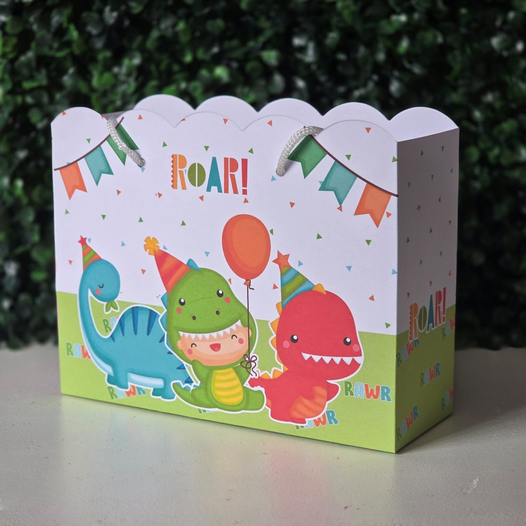 Sacolas DINOSSAURO BABY 2 lembrancinhas personalizadas mimos para aniversario infantil decoração kit festa