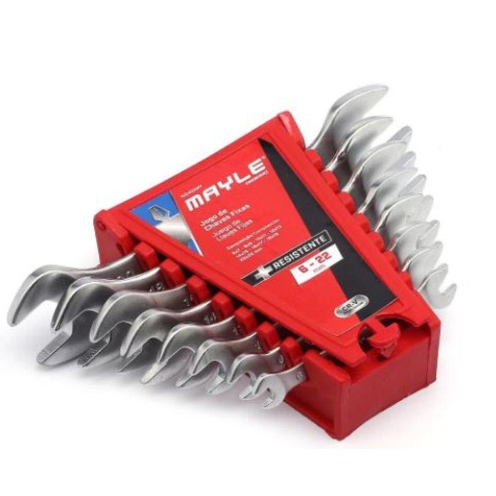 Jogo de Chave Fixa 6 a 22 mm com 8 Peças Mayle Crescent