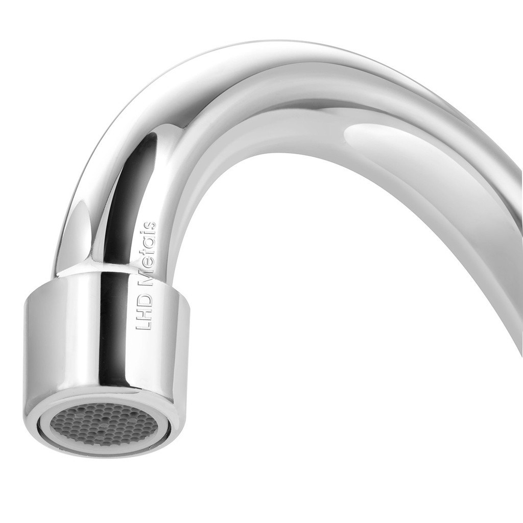 Torneira De Cozinha Mesa Metal Bica Movel Luxo 1/4v Agua Quente Fria Gourmet — imagem 2 de 2